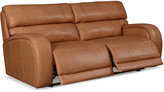 Thumbnail for your product : Damon Leather Reclining Sofa, Power Recliner 82"W x 39"D x 38"H