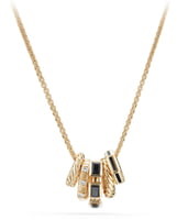 Thumbnail for your product : David Yurman Stax Pendant Necklace with Diamonds in 18K Gold