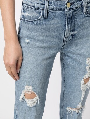Frame Ripped Slim-Fit Jeans