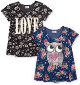 Thumbnail for your product : Love, Glam Girls Girls' Front-Print Swing Top