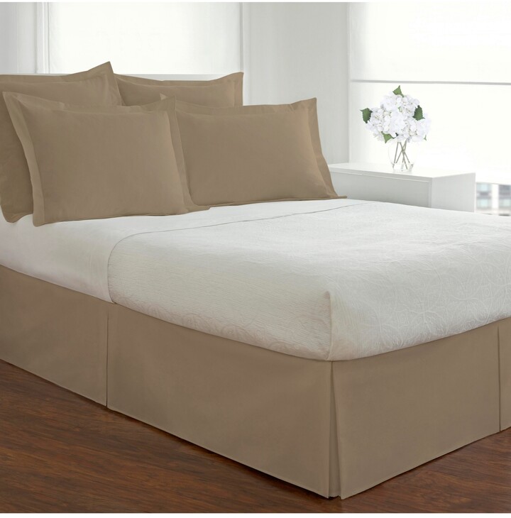 Fresh Ideas Poplin Tailored Bedskirt, Full