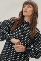 Thumbnail for your product : Nasty Gal Womens Polkadot High Neck Tunic - Black - 8