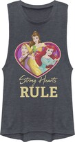 Thumbnail for your product : Disney Princess Strong Heart Rule Women's Fast Fashion Tank Top