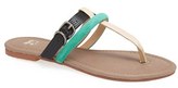 Thumbnail for your product : Joe's Jeans 'Marchelle' Mixed Media Thong Sandal