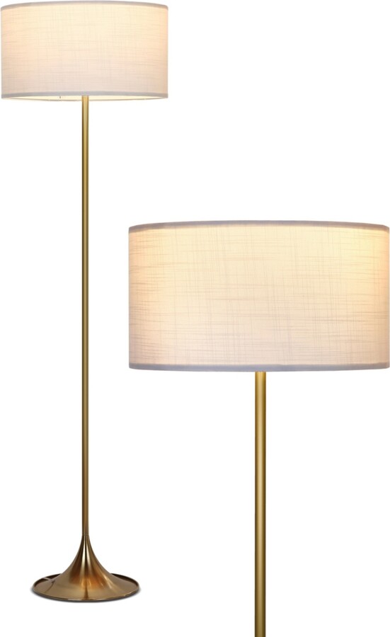 Brightech Quinn Led Decor Standing Floor Lamp with Drum Shade ShopStyle