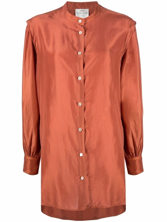 Brown Silk Shirt | Shop the world's largest collection of fashion 
