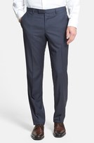 Thumbnail for your product : HUGO BOSS 'Sharp' Flat Front Check Wool Trousers