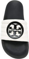 Thumbnail for your product : Tory Burch logo pool slides
