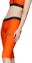 Thumbnail for your product : Heron Preston Orange Biker Shorts