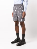 Thumbnail for your product : Thom Browne Patchwork Kite Embroidered Shorts