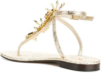 Emanuela Caruso crystal embellished sandals