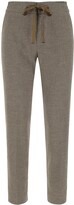 Thumbnail for your product : Pt01 Houndstooth Drawstring Cropped Pants