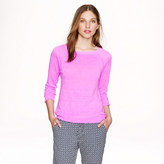 Thumbnail for your product : J.Crew Linen high-low hem sweater in garment dye
