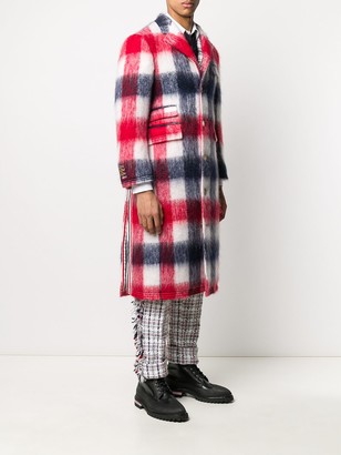 Thom Browne buffalo check Chesterfield overcoat