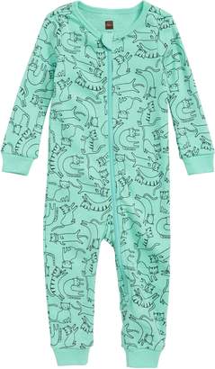 Tea Collection Printed Fitted One-Piece Pajamas