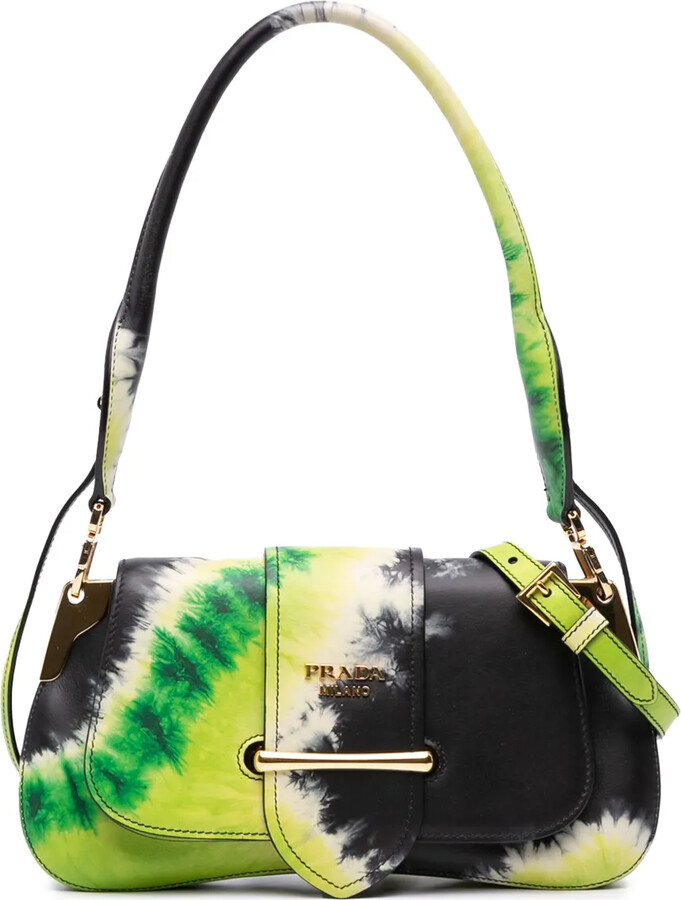 Prada Pre-Owned 2013-2025 City Calf Tie Dye Sidonie satchel