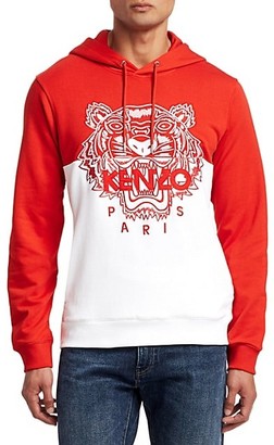 Kenzo Embroidered Tiger Cotton Hoodie
