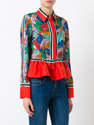 Emilio Pucci frill detail collared blouse