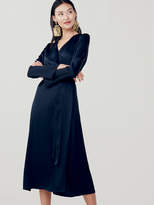 Thumbnail for your product : Diane von Furstenberg Tilly Satin Crepe Midi Wrap Dress