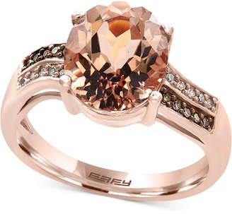 Effy EFFYandreg; Final Call Morganite (3-1/10 ct. t.w.) and Diamond Accent Ring in 14k Rose Gold