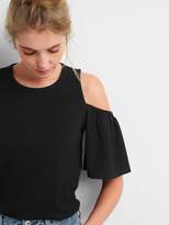 Thumbnail for your product : Gap Cold-Shoulder Flutter Sleeve Swing T-Shirt