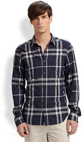 Thumbnail for your product : Burberry Exploded Check Sportshirt