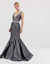 Thumbnail for your product : Jovani Structured Fishtail Maxi Dress