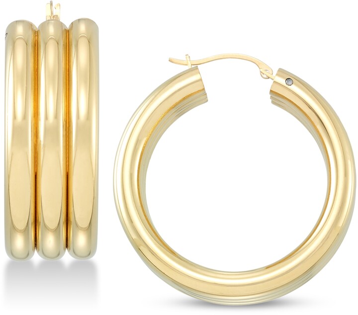 Triple Hoop Earrings | Shop the world's largest collection of 