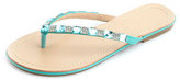 Thumbnail for your product : Charlotte Russe Two-Tone Rhinestone Embellished Flip-Flop Sandals