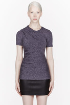 Thumbnail for your product : Alexander Wang T BY Purple Slub Jersey Draped t-shirt
