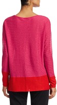 Thumbnail for your product : Saks Fifth Avenue COLLECTION Silk Linen Colorblock Top