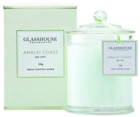 Amalfi by Rangoni Glasshouse Fragrances Triple Scented Candle Coast 350g
