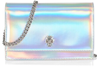 iridescent clutch purse