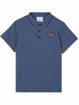 Thumbnail for your product : Burberry Children Embroidered-Motif Polo Shirt