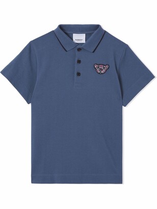 Burberry Children Embroidered-Motif Polo Shirt