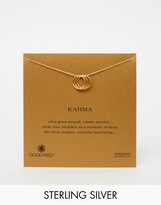 Thumbnail for your product : Dogeared Gold Plated Triple Karma Ring Necklace