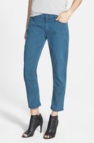 Thumbnail for your product : Mother 'The Dropout' Crop Boyfriend Jeans (Lake)