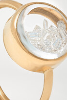 Thumbnail for your product : Moritz Glik 18-karat Gold, Sapphire Crystal And Diamond Ring - 6