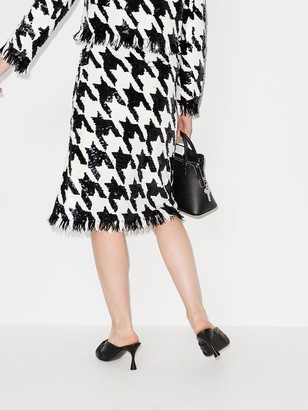 Ashish Houndstooth-Pattern Sequin-Embellished Skirt