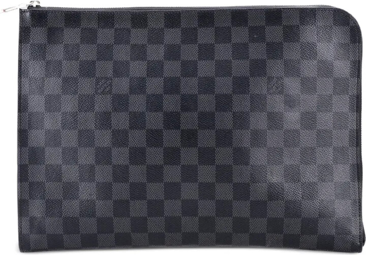 Louis Vuitton Pre-Owned Zip Around Pochette Jour Damier Graphite GM clutch bag