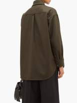 Thumbnail for your product : Acne Studios Sharwin Wool-blend Flannel Overshirt - Womens - Dark Green