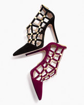 Thumbnail for your product : Michael Kors Agnes Suede Cage Pump
