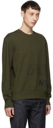 Rag & Bone Grey Army Wrap Around Logo Sweatshirt