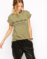 Thumbnail for your product : ASOS Boyfriend T-Shirt with Bohemian Print