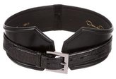 Thumbnail for your product : Oscar de la Renta Alligator-Trimmed Waist Belt