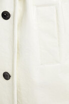 Thumbnail for your product : Stand Studio Belted Faux Glossed-leather Coat