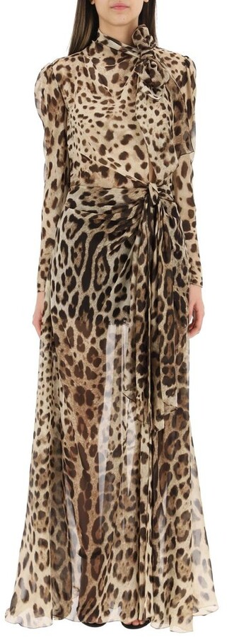 Dolce & Gabbana Leopard Print Dress | Shop the world's largest 