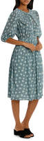 Thumbnail for your product : Posy Print Frill Collar Dress W/Elastic Waist