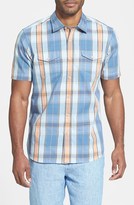 Thumbnail for your product : Tommy Bahama Denim 'Plaid About You' Island Modern Fit Short Sleeve Sport Shirt