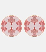 Thumbnail for your product : La DoubleJ Slinky Rosso set of 2 dessert plates